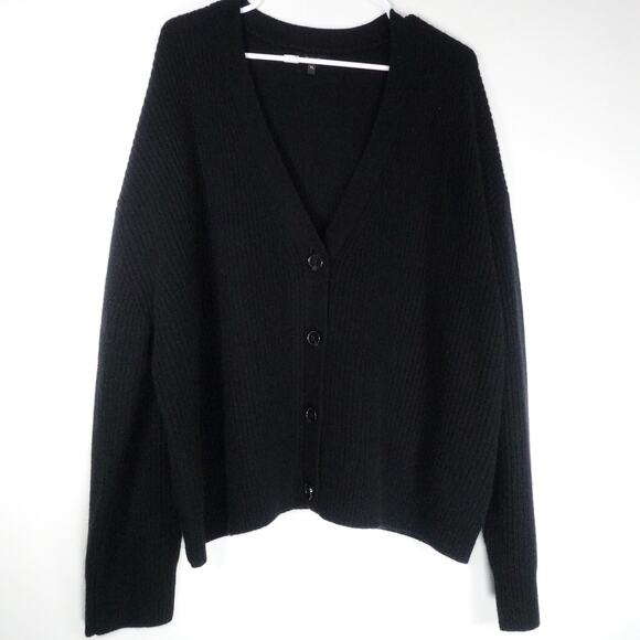 NWOT Quince Mongolian Cashmere Fisherman Cropped Cardigan Sweater Women’s XL - Picture 4 of 10